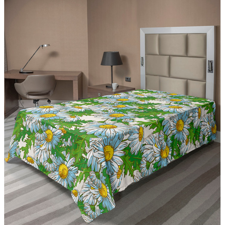 Ambesonne, drap plat floral pivoines, art botanique printanier