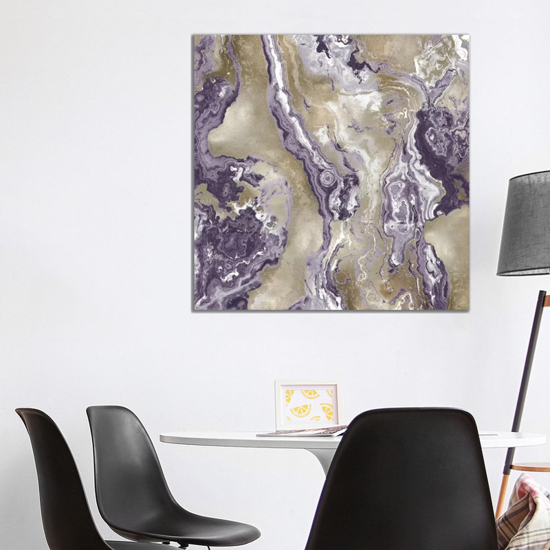 Onyx Amethyst by Danielle Carson - Wrapped Canvas Print, 93.98 cm H x 93.98 cm W x 1.91 cm D