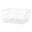 Panier de rangement en acier blanc