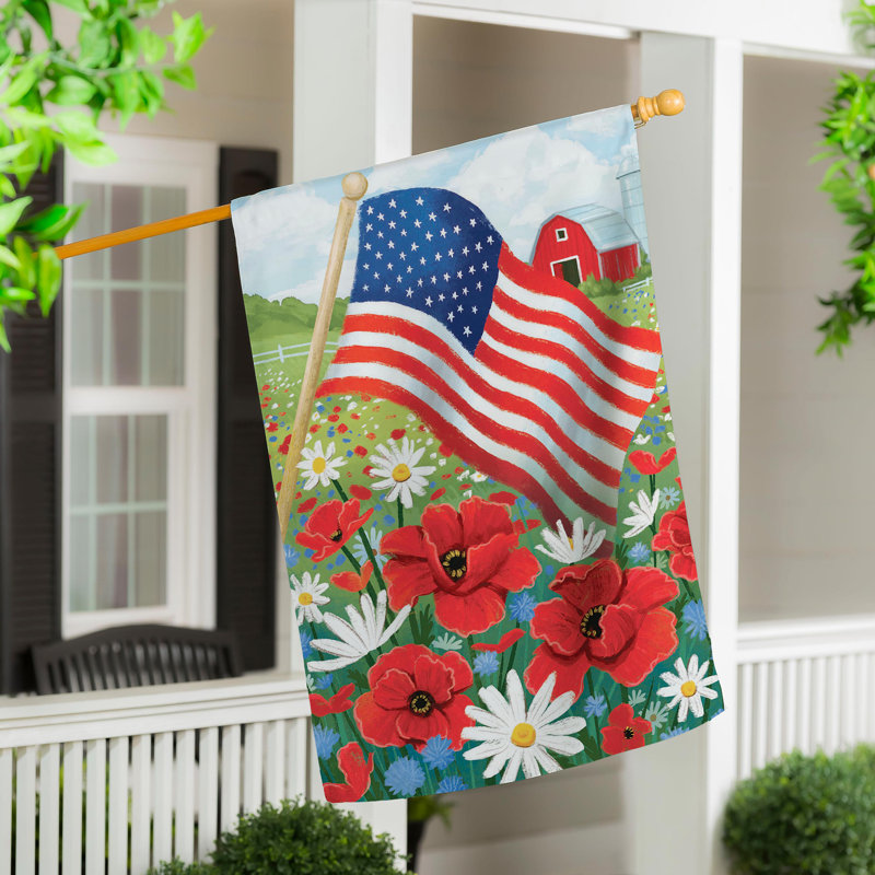 Drapeau de maison en suède American Field