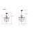 Luminaire suspendu géométrique 1 lumières unique Garnett
