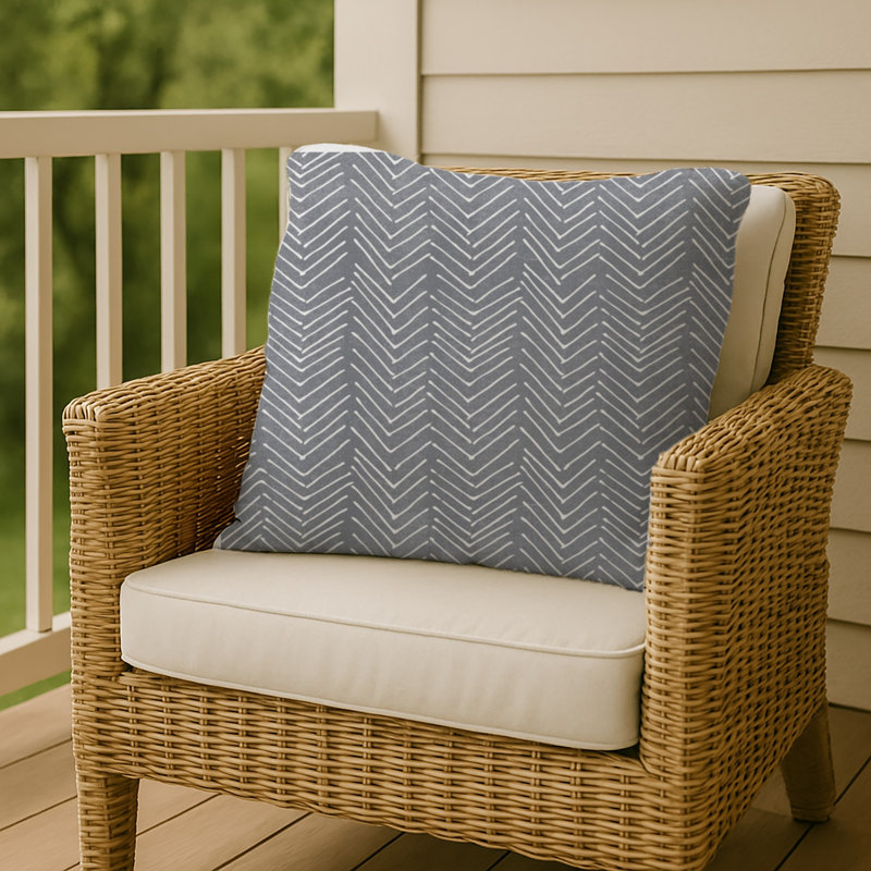 Housse et insert de coussin extérieur Scribble 14, gris, 20 po x 20 po