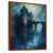 Toile avec cadre flottant brun