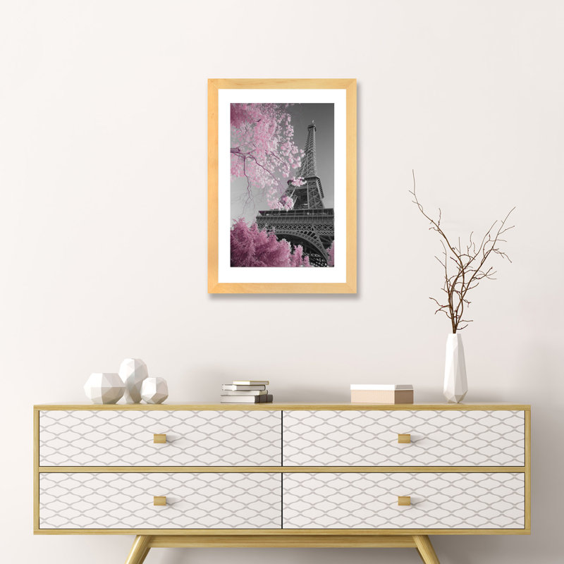 «Paris Eiffel Tower XIII», reproduction, Papier bois naturel, H 32 po x l 24 po x P 1 po