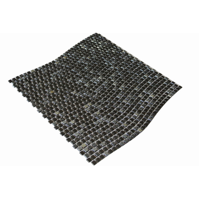 Galaxy 0.3125 in. x 0.3125 in. Iridescent Glass Pressed Edge Tiny Square Mosaic Wall Pool & Floor Tile