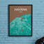Havana City Map - No Frame Print-498902185