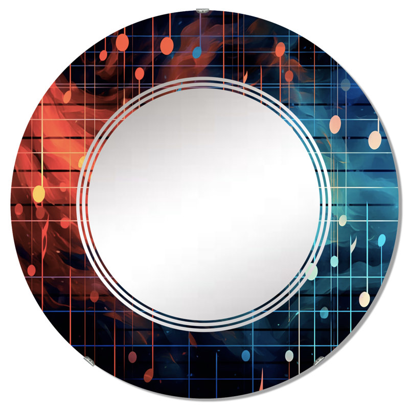 Miroir mural sans cadre Wiletta, 32 po x 32 po