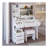 41" Large Size Left Drawer Desktop Vanity Table+Cushioned Stool, Extra Large Touch Control LED Mirror, 3-Color Switch, Multi Layer High Capacity Storage Fashionable Dresser, Suitable For Large Space-1030359794