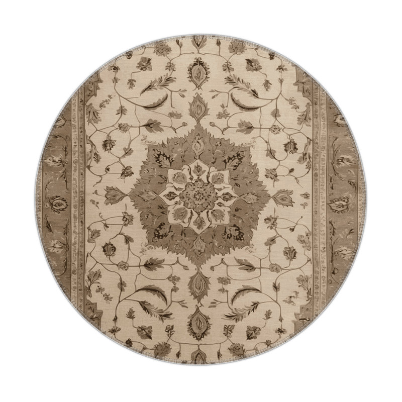 Tapis gris d'intérieur et d'extérieur Tabriz, Rectangulaire 8 pi x 10 pi