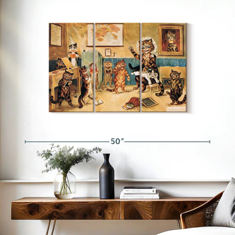 Carte postale The Naughty Puss 1960, H 24 po x l 38 po