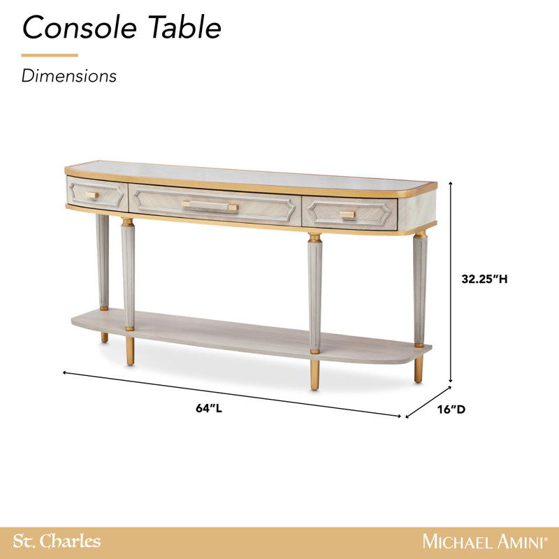 St. Charles Console Table - Dove Gray