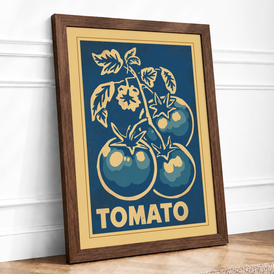 Tomato Plant Harvest Botanical Framed Art Print