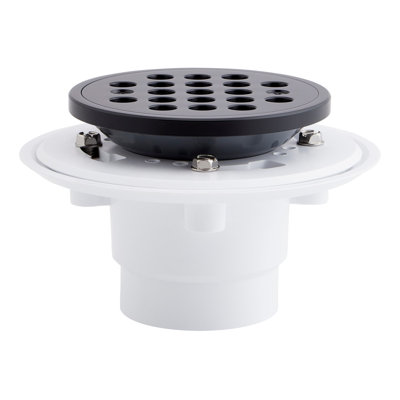 Menlo Round Shower Drain - Brushed Nickel