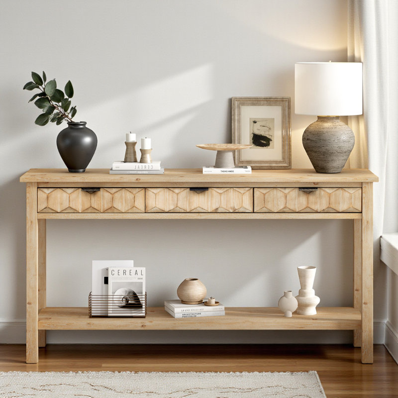 Console 60,03 po, Naturel