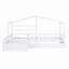 Lit plateforme House avec trois tiroirs de rangement-1813168299