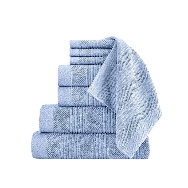 Ensemble de 6 serviettes en coton Minbota, Bleu