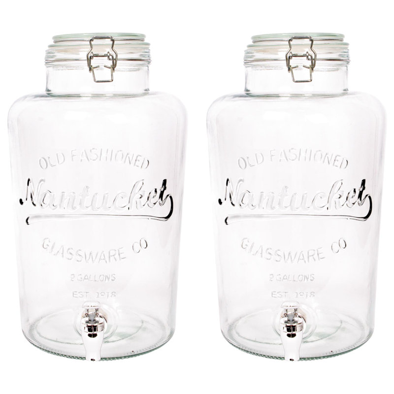 Rink Drink Glass Drinks Dispensers with Tap, 8.7L