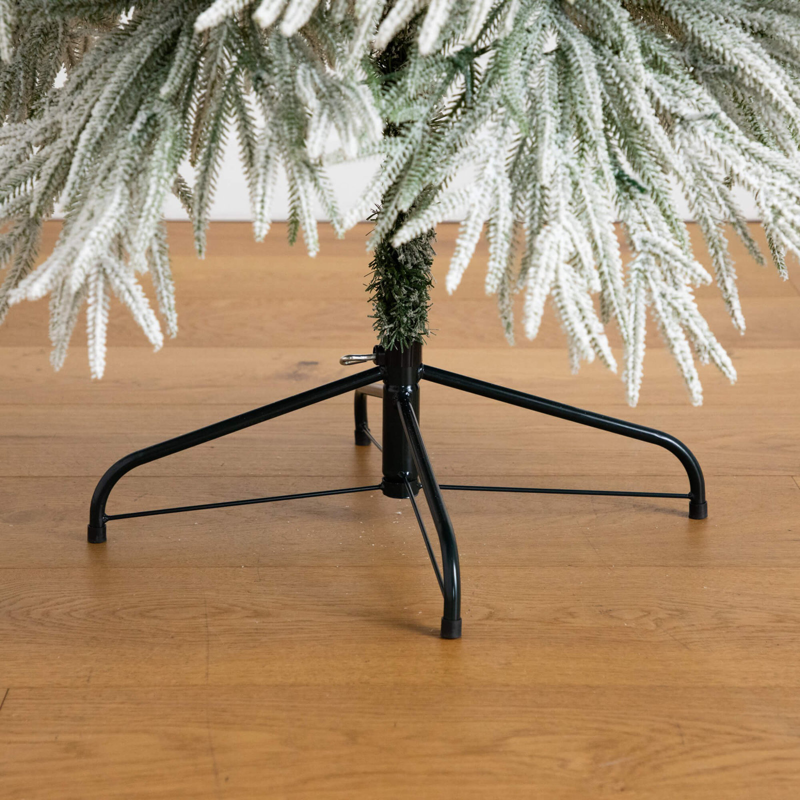 Flocked 7' Pre-Lit Pine Christmas Tree