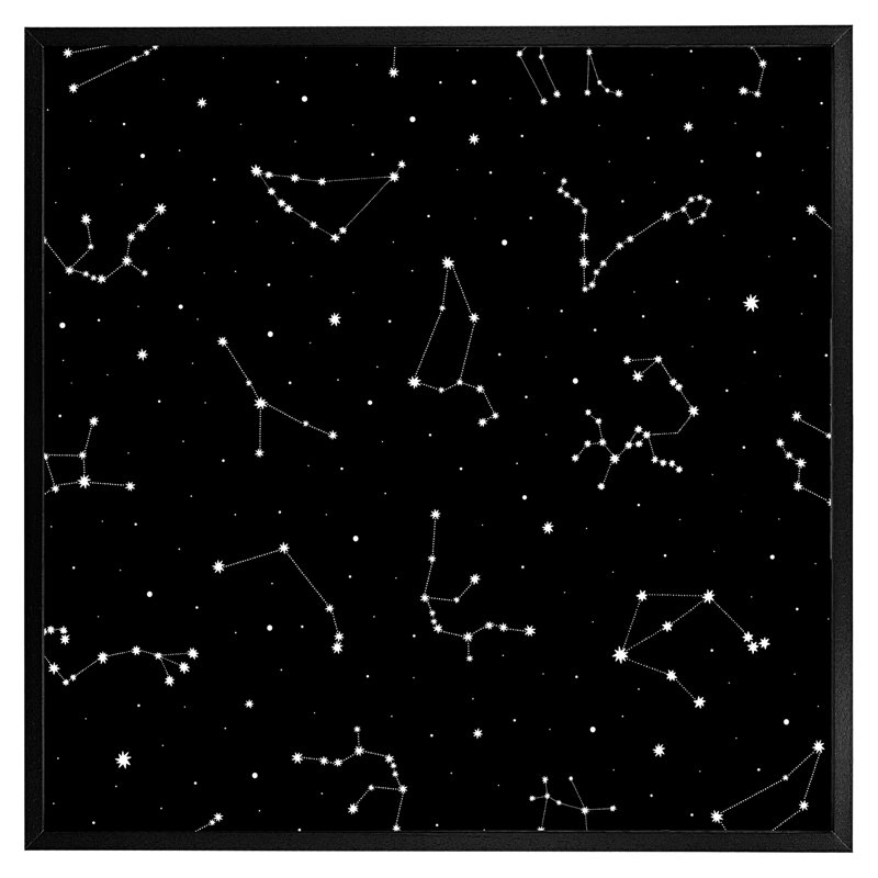 Single Picture Frame Print, Black, 51cm H x 51cm W x 4cm D