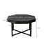 Table basse octogonale en bois avec patchwork de style campagnard 30 pouces-721313537