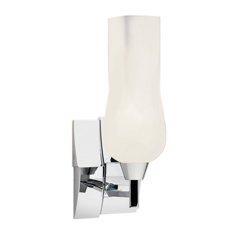 Fleur 14'' High 1-Light Sconce - Chrome, Chrome