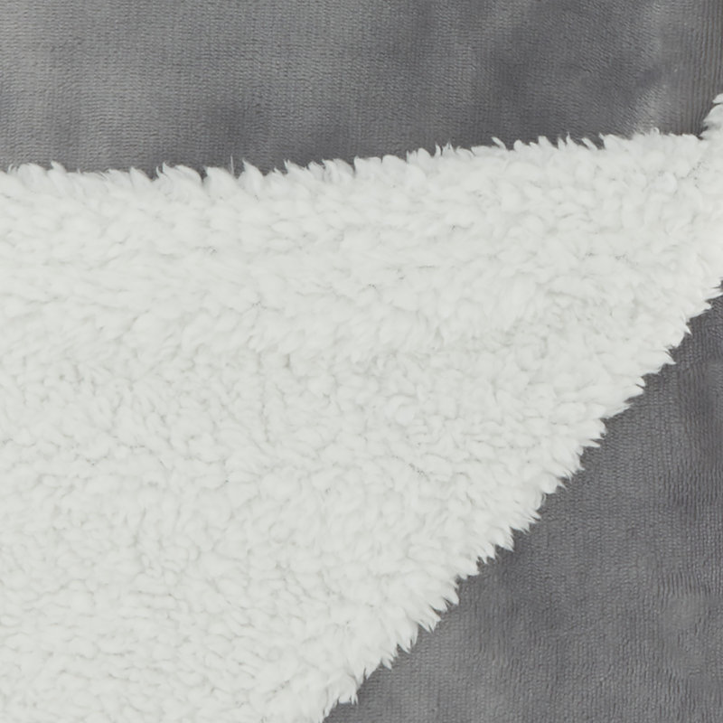 Plain Weave / Muslin Throw Blanket, Gray