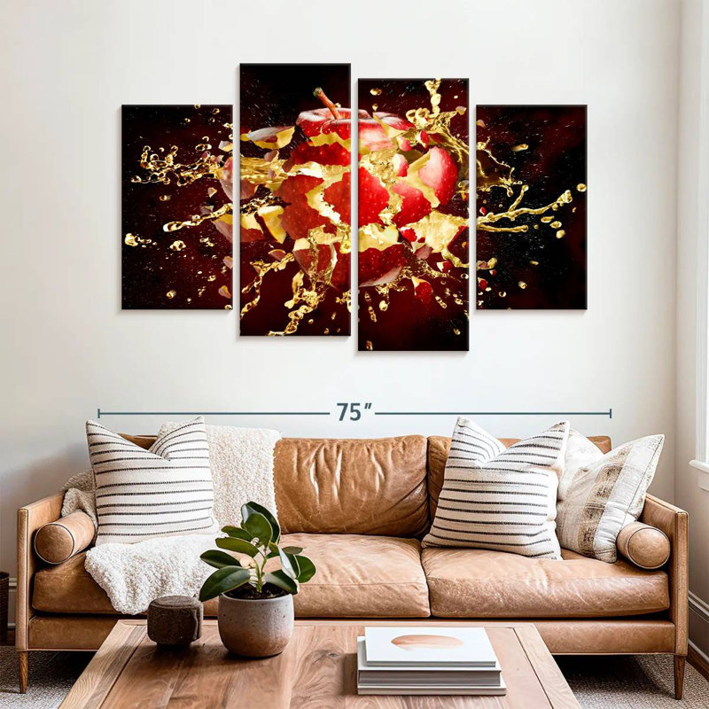 Yarlin Exploding Apple, 42"H x 68"W