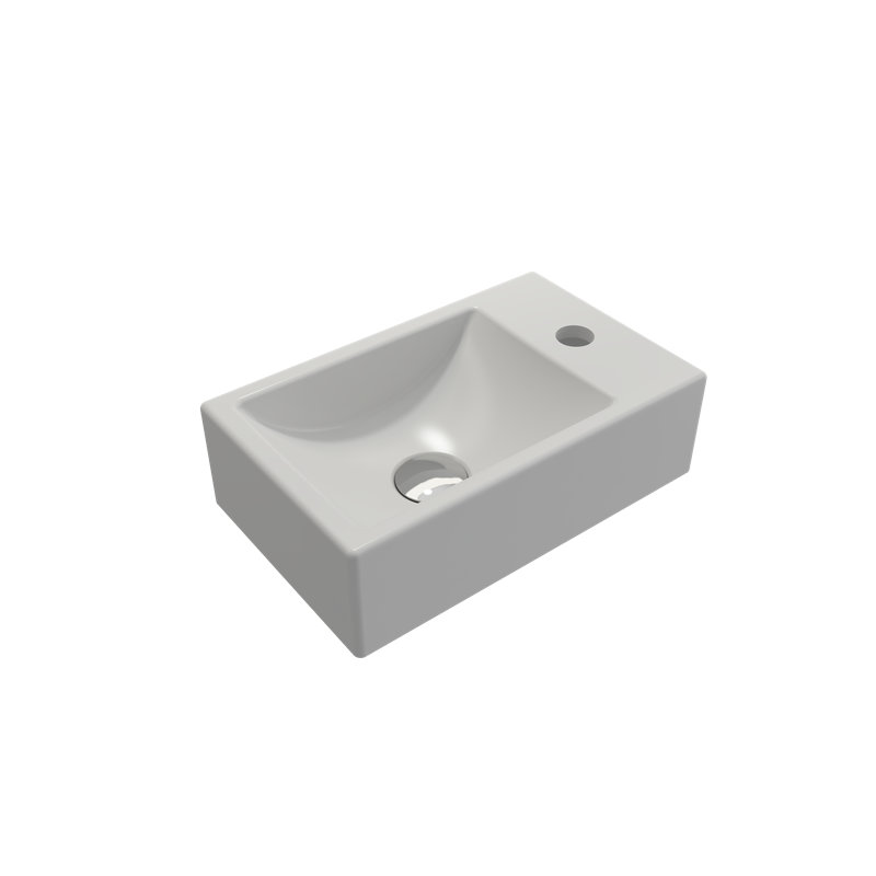 Milano 14.57'' L Bathroom Sink, Matte White