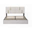Grand lit plateforme en métal avec rangement hydraulique, aucun sommier requis, robuste Conception intemporelle