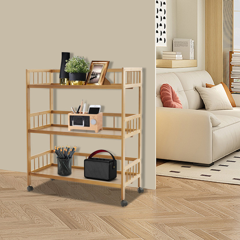 3-Tier Rolling Storage Cart with Wheels
