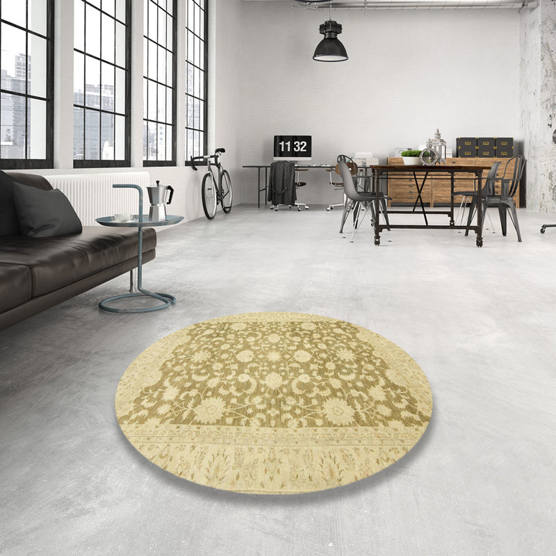 Abstract Indoor Rug, Round 4'