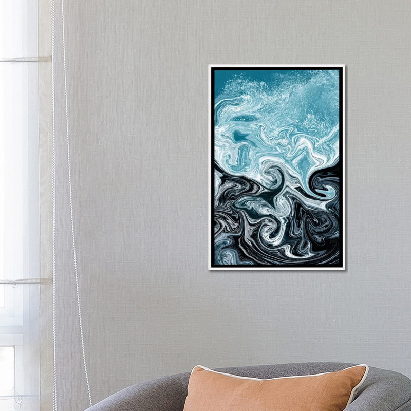 Splash par Ana Rut Bré - impression d'art graphique, Aucun mat, H 26 po x l 18 po x 1,5 po, Toile blanche encadrée