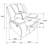 Elodie Black Upholstered Glider Recliner Chair-547364113