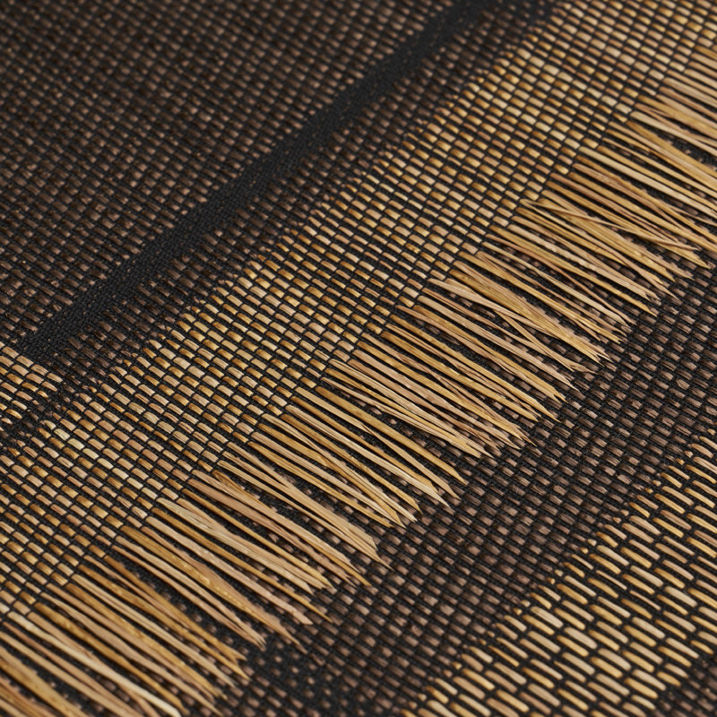 Schumacher x Patterson Flynn Axel Plaid Wallpaper, Saddle Brown