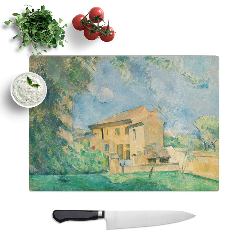 Farm at the Jas De Bouffan by Paul Cezanne Chopping Board, 28.5cm W x 39cm L
