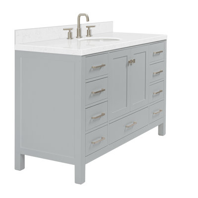  Meuble-lavabo simple 54,25 po avec comptoir
