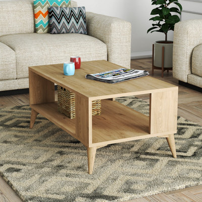 Table basse à 4 pieds avec rangement