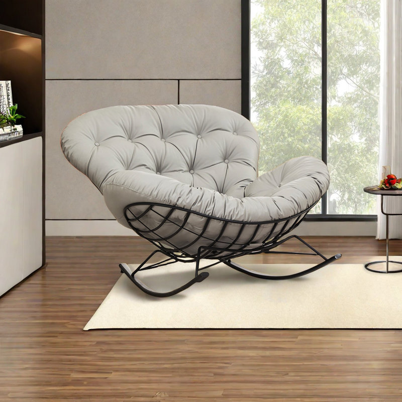 Chaise berçante moderne moderne, Gris