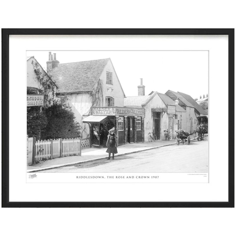 Riddlesdown, The Rose And Crown 1907 by Francis Frith - Single Picture Frame Print, 28cm H x 36cm W x 2.3cm D
