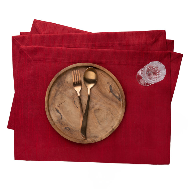 Napperons d'angle D'Moksha Homes, Rouge tango