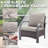 Wyland Industrial Style Outdoor Fire Pit Set - 2 Chairs, 3-Seat Sofa, Propane Gas Fire Table, 2 Ottomans With Weather-Resistant Cusions-1299395344