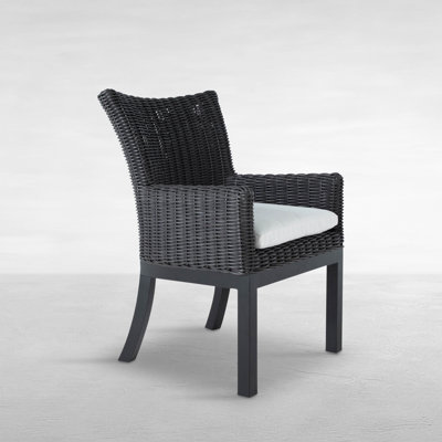 Montecito Dining Arm Chair - Onyx
