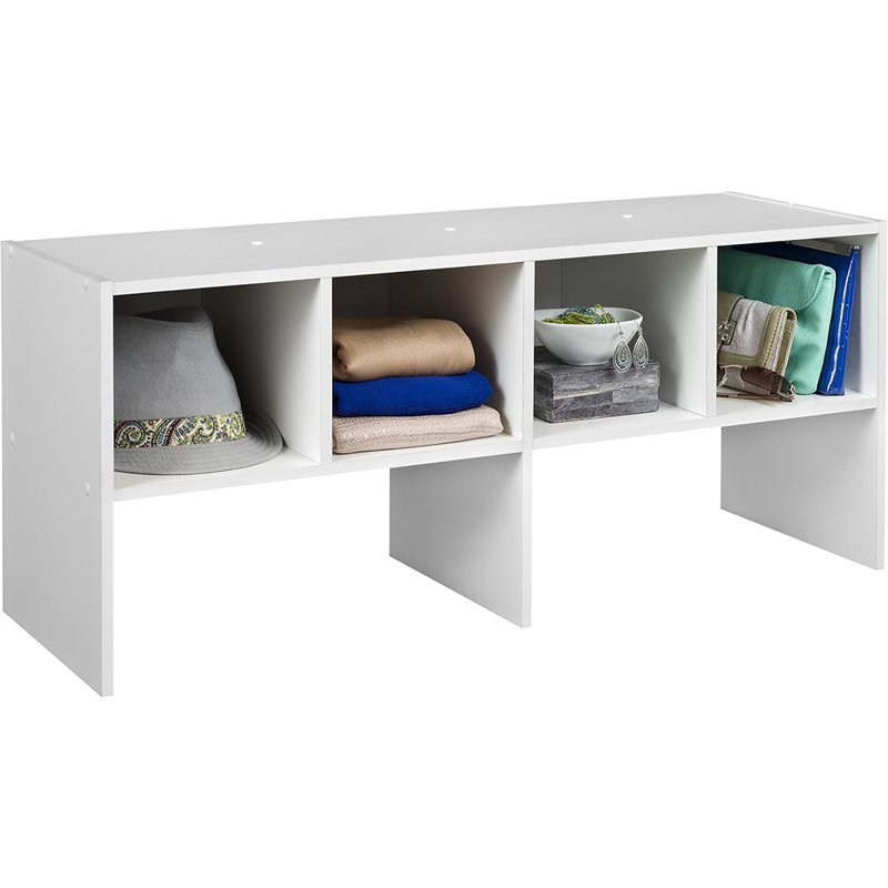 Organisateur blanc tout usage - Rangement polyvalent pour garde-robe, bureau, salle de bain et garde-manger - Style contemporain épuré
