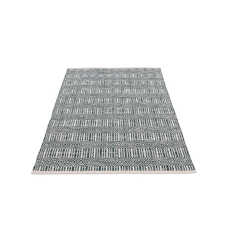 Oregan Geometric Cotton Hand Woven Area Rug