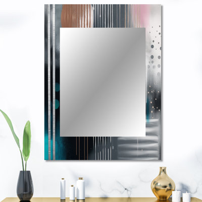 Whispers Of Marble III - grand miroir mural en marbre, miroir unique moderne, impression d'art en métal