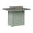 Hammered Top Stainless with Seafoam Base selected