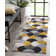 Good Vibes Christifer Geometric Gold/Gray/Black Area Rug