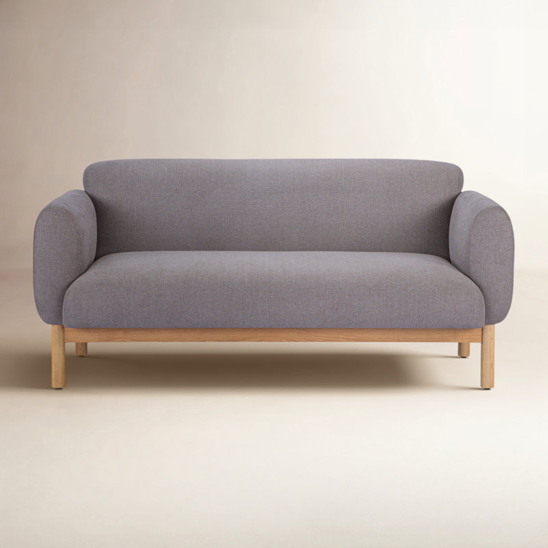Tulum Sofa, Metro Gray Linen Blend, 68" W