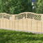 6x6ft Pressure Treated Lattice Top Wooden Garden Fence Panel-119449474