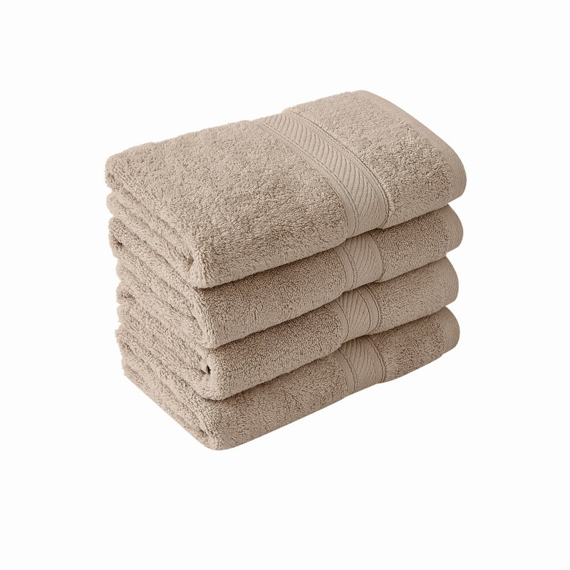  Ensembles de serviettes Regal, Beige, Serviette de bain - paquet de 4